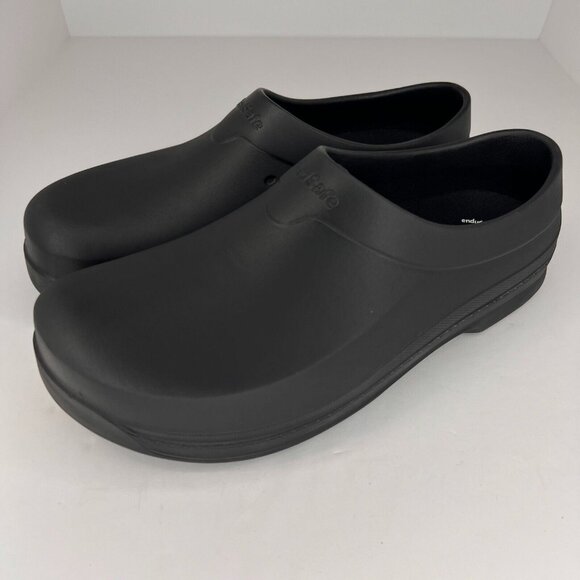 TredSafe Unisex Black Rubber Solid Round Toe Slip On Size...